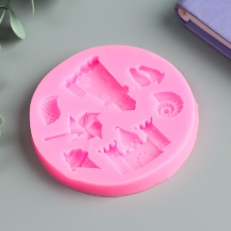 Mold Silicon "Sand Castles" 7 items 1x7.2x7.2 cm-1