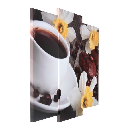 Modular picture "Coffee with cupcakes" (2-25x52; 1-30x60) 60x80 cm-1