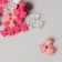 Beads for creativity plastic "Three flowers" Warm mix set 20 g 1.9x1.9x0.9 cm