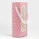 Package Pack for Flowers with a plastic window, love, pink, 30 x 12 x 8 cm