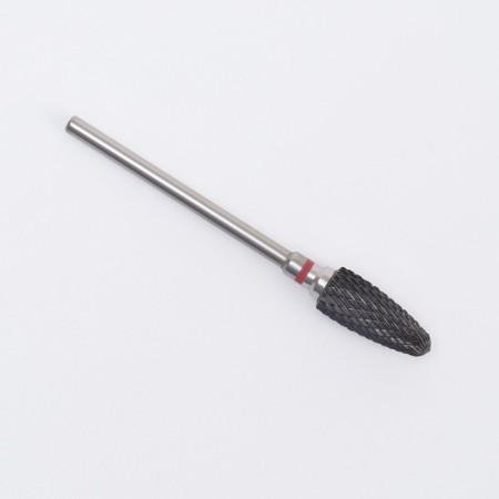 Ceramic milling cutter for “corn manicure”, fine cut, 6 × 15 mm, in a plastic case, black color is black-4