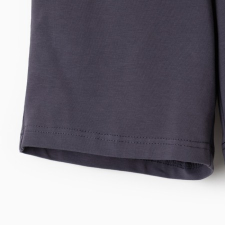 Set for a boy (T -shirt, shorts) minku white color/graphite, height 122-10