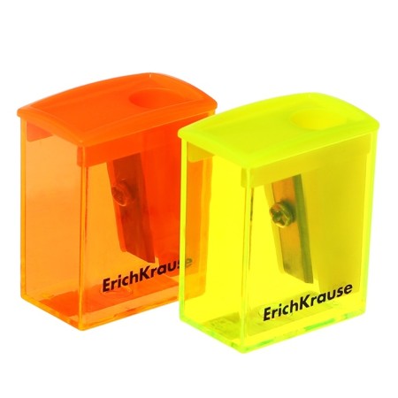 Zapochilka 1 hole Erichkrause "City Mini" Neon, with a container, plastic, mix-2