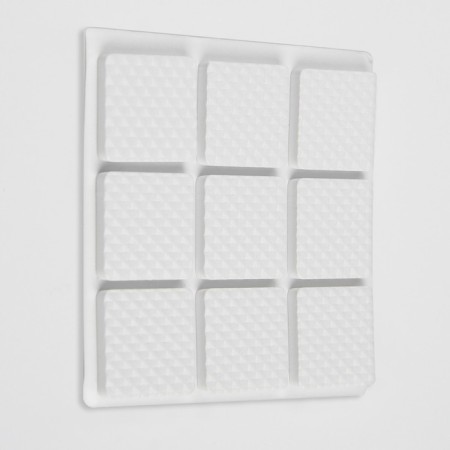 Lining furniture square tundra, size 18 x 18 mm, 32 pcs, polymer, white color-2