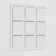 Lining furniture square tundra, size 18 x 18 mm, 32 pcs, polymer, white color