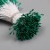 Stamens for artificial flowers gloss "risinki" dark green set 360 pcs length 6 cm