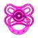 Nipple set - a dummy with a holder, SL, KL +6 months, with a cap "Butterfly", purple