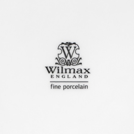 Porcelain plate lunch with a thickened edge Wilmax Olivia Pro, D = 25.5 cm, white color-3