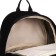 Young backpack from textiles on lightning, 3 pockets, black color