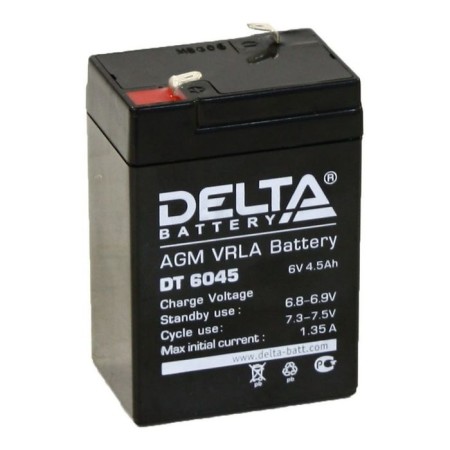 Delta 4.5 ah 6 volt DT 6045 battery