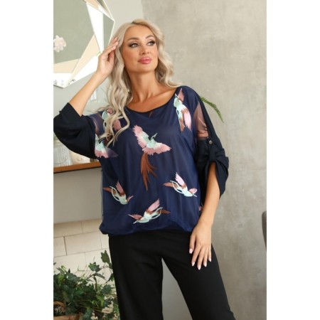 Female jumper, size 44, blue color-7