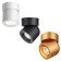 Gesso lamp, 10W LED, 4000K, 850LM, black color