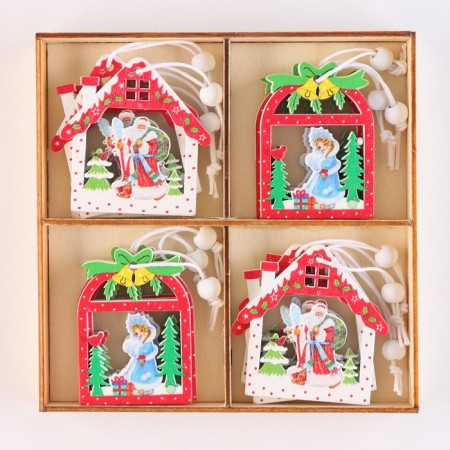 Set of New Year's pendants, 12 pcs., Mix-1