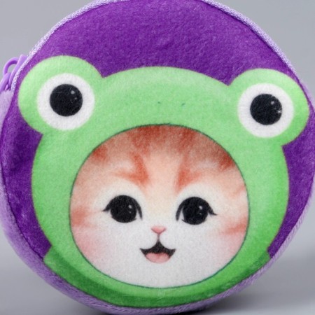 Kid cat wallet "kitty", plush, color mix-4