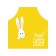 Apron kitchen with a photo print "Easter rabbit", adjustable, size OS
