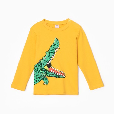 Longslit for the boy, the color is dark yellow, height 98 cm