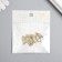 Decor for creativity metal, rhinestones "different halves of the heart" gold 1.8x2.5 cm