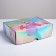 Gift folding box, packaging, “tropics”, 30.5 x 22 x 9.5 cm