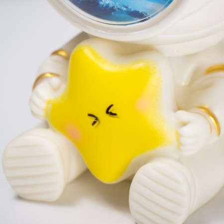 Night-wound-wound bear with a star Led usb white 12x12x16.5 cm Risalux-16