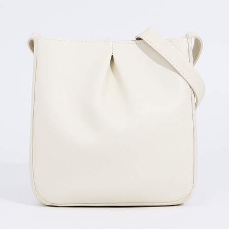Bag Cross-Bodi with a zipper, white color-1