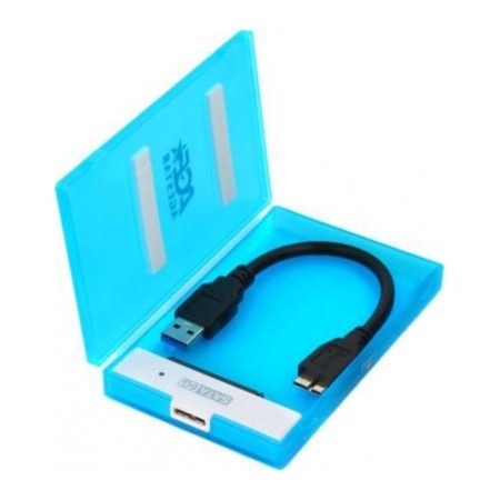 External case for HDD/SSD AGESTAR 3UBCP1-6G SATA USB3.0, plastic, blue, 2.5 "-1