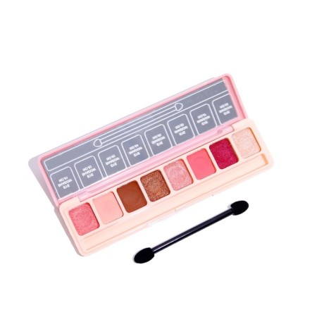Palette of eyelids, with pearl shine, 8 colors