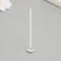 Cotton flash wick, white metal 6 cm