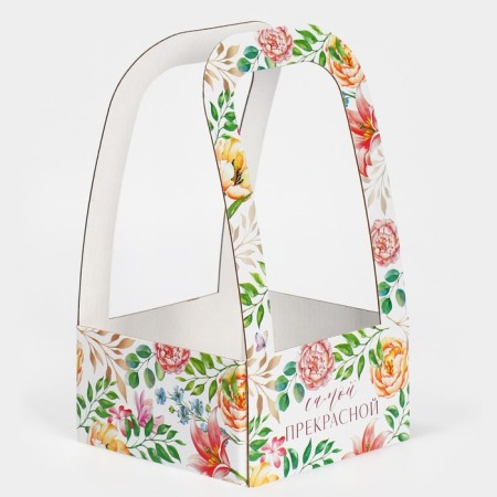Box-Obel for flowers "The most beautiful", 12 × 12 × 22 cm-2