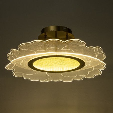 Causte "Grace" LED 48W 3000-6000K gold 50x50x7-150cMMsm-2