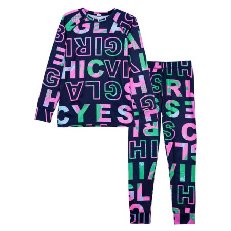 Thermal complex for girls: trousers, sweatshirt, height 140 cm-4