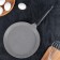 Pancake pan, d = 24 cm, plastic handle, anti -stick coating, light marble color