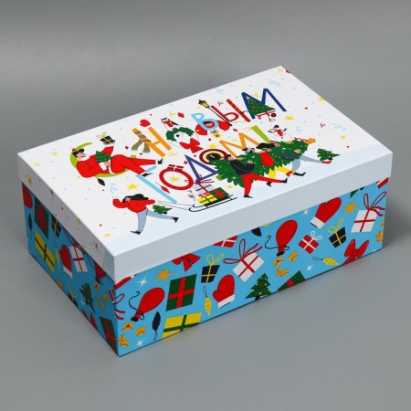 Gift box "New Year's fun", 32.5 x 20 x 12.5 cm, New Year-1
