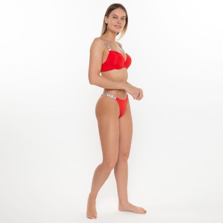 Separate female swimsuit (top/panties), red color, size 80C-2