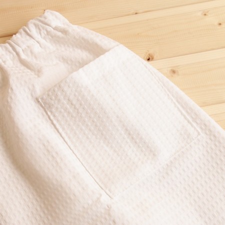 Kilt with a pocket for a bath and sauna, 150x60 cm, waffle, 250g/m-3