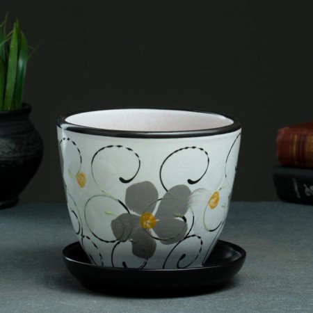 Pot Flower violet daytime 1l with stand-5