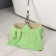 Raccoon floor rag, 250 g/m², 60 × 80 cm, microfiber, with overlock, 1 pc, color green