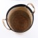 Storage basket "Peru", with handles, 29 x 29 x 25 cm, natural, black