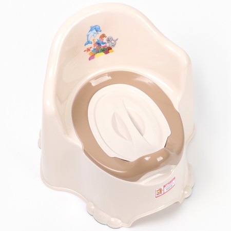 Children's anti -slip “comfort” pot with a lid, a removable bowl, cream color-2