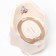 Children's anti -slip “comfort” pot with a lid, a removable bowl, cream color