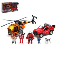 Set of firefighters 