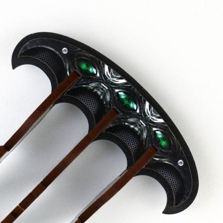 Wooden weapons, children's souvenir “green”, mole -bearing claws, 18.7 x 10.5 x 3.4 cm-3