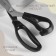 Scissors "Wave", 9 ", 23 cm, step - 7 mm, black color