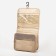 Velcro cosmetic bag, with hook, beige color