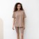 Women's T-shirt Minaku Regular Fit: brown color, river 54