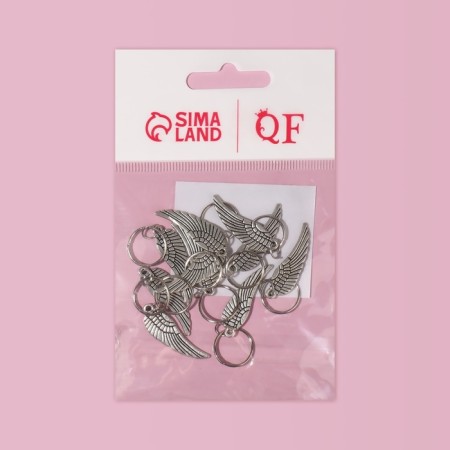 Hair piercing "Wings", 4.1 × 1 cm, 10 pcs, silver color-5