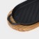 Cast iron pan “Oval Grill”, 43 × 16.5 × 2.5 cm, with handles, on a wooden stand
