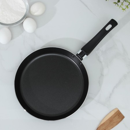 Pancake pan PROMO, D = 22 cm, plastic handle, anti -stick coating, black color-1