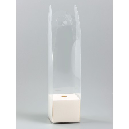 Box for mini bouquets 28 x 8 x 8 cm, white-2