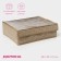 Organizer for storing linen of the Dolyan "Points", 24 cells, 38 × 30 × 12 cm, beige color