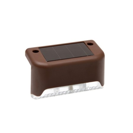 Garden lamp on a sunny battery, 8 × 4.5 × 4.5 cm, 1 LED, glow white, brown-3